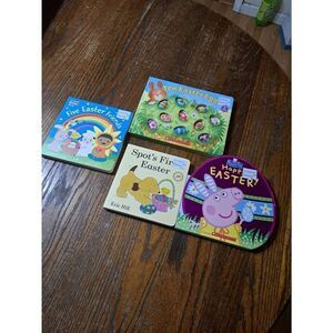 Lot 4 Kids Childrens Easter Books Spot, Peppa Pig, Counting Eggs